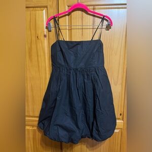 BABYDOLL BUBBLE HEM MINI DRESS